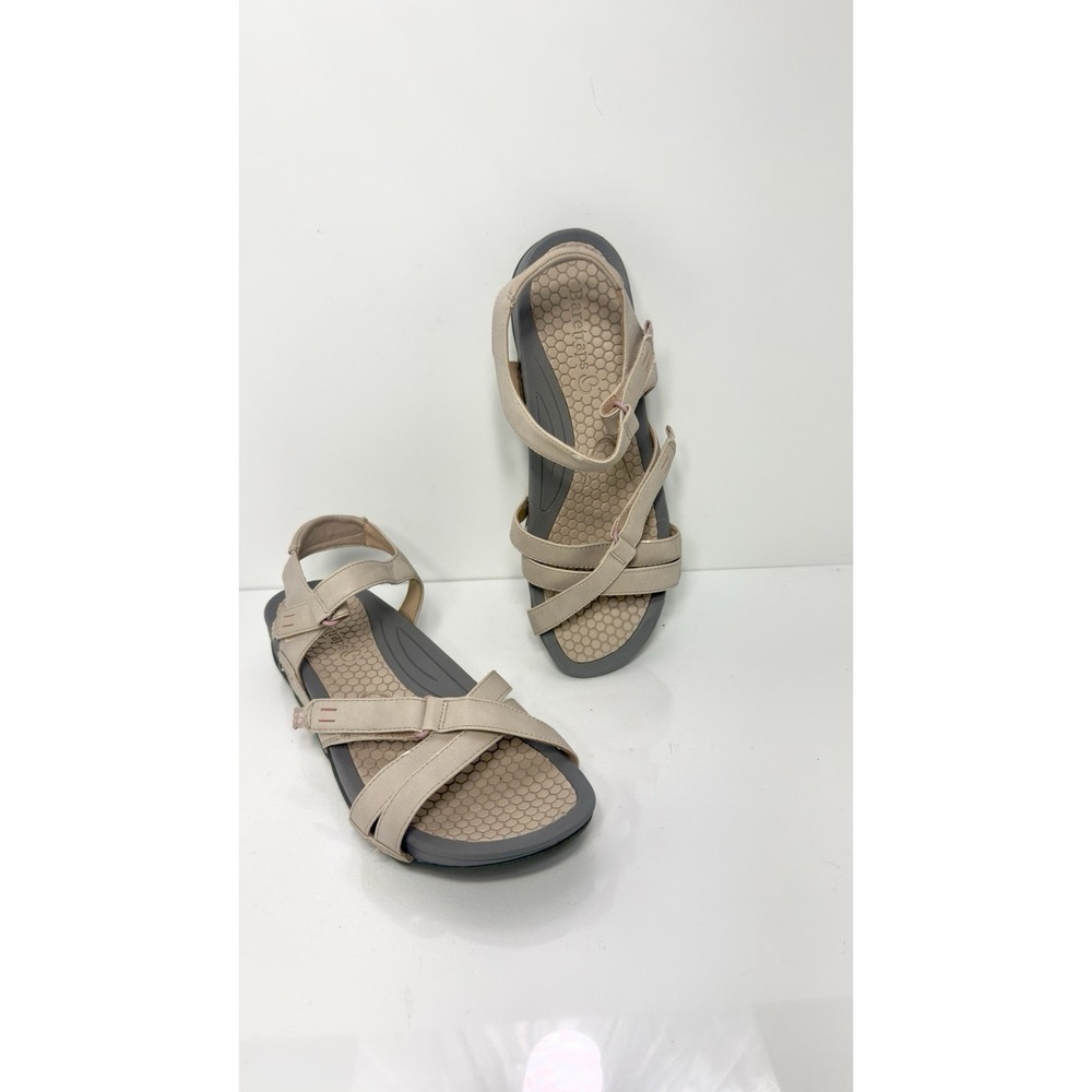 Baretraps Danny Womens Size 10W Beige Comfort Strappy Sandals Walking Shoes 10 W